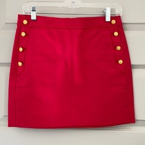 J Crew nautical watermelon color skirt